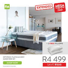Buy from bedroom furniture discounts and get up to 35% off sandy beach collection. Furnituremart Purchase Our Optipedic Queen Bed Set For R4 499 And Experience Unbelievable Comfort And Have Every Reason To Stay Home Save 500 Come With 2 Free Pillows Shop Now Http Bit Ly Optipedicqueen