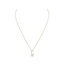 Shop the messika collection at stylight. Messika Move Addiction Pave Necklace With Diamond Rose Gold