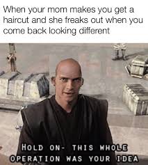You Are A Bald One Prequelmemes Funny Star Wars Memes Star Wars Humor Star Wars Fandom