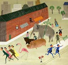 The Animal Fair Written Illustrated By Alice Provensen Martin Provensen Children S Book Illustration Children Illustration Animal Illustration