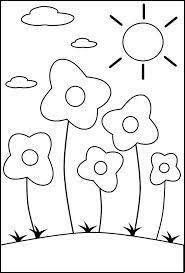 Tracing helps children learn the alphabet letters, numbers, shapes, patterns and lines and fine motor skills. Preschool Coloring Page Flowers Kidspressmagazine Com