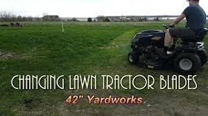 For professional landscapers to homeowners we have the lawnmower parts for you. Changing 42in Yardworks Lawn Tractor Blades Summer Maintenance Lawn Care Youtube