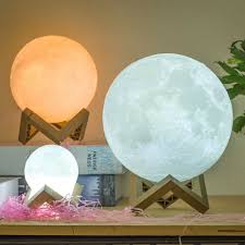 Moon Light Lamp 3d Led Free Delivery In 2020 Moon Light Lamp White Desk Lamps Night Light