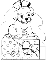 dessin chien 111 gif 608 794 coloriage chiot livre de blocs nombres