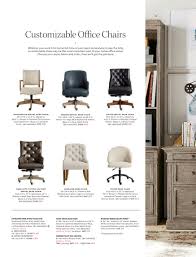 Pottery Barn Fall 2019 D1 Ryker Upholstered Desk Chair Bronze Swivel Base Basketweave Slub Oat