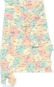 Map Of Central Alabama Alabama Road Map - Al Road Map - Alabama Highway Map