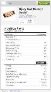 Calorie and nutritional information for a variety of types and serving sizes of sushi is shown below. Know The Calories In Sushi Other Nutritional Facts Before You Take That Bite