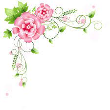 Corner Floral Decoration Png Clipart Picture Png 600 595 Seni Bunga Ornamen