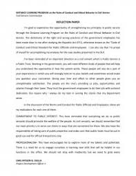 Writing a reflection paper can be tricky. Csc Distance Learning Program Reflection Paper Essay