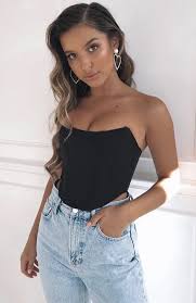 Patience Corset Black In 2021 Corset Crop Top Corset Top Fashion