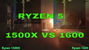 Honestly, the ryzen 5 1600x and 1500x haven't moved all that much from their respective positions throughout the benchmarks and nothing has changed here either. Ryzen 5 1600 Vs Ryzen 1500x Gaming Test With Rx 580 4gb Youtube