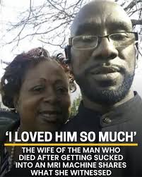 A man died after being sucked into an MRI machine, and his wife is talking  about the horrifying incident.  Details>>>https://www.wibw.com/2025/07/21/he-went-limp-my-arms-wife-describes-moment-husband-was-sucked-into-mri-machine/