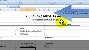 Yuk pelajari dan lihat contoh slip gaji yang baik dan benar dari artikel berikut ini. Tutorial Membuat Slip Gaji Sederhana Dgn Excel Youtube