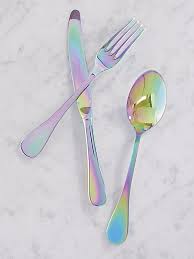For The Lisa Frank Kitchen Of My Dreams Flatware Set Modern Flatware Cool Kitchens