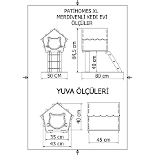 Patihomes Xl Merdivenli Kedi Evi Tirmalamali Bej Fiyati