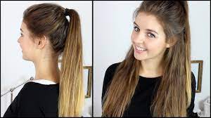 Frau von hagen, darf ich's wagen sie zu fragen, wieviel kragen sie getragen, als sie lagen. Hoher Zopf Halboffene Frisur Mit Extensions Frisuren Freitag Lovethecosmetics Youtube
