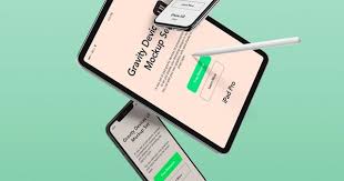 Anti Gravity Floating Ipad And Iphones Mockup Mockupworld Iphone Mockup Ipad Mockup Mockup