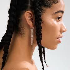 Cross Earings Silver Opal Cross Earrings, 1 1/4" W/wire Long Rhodium  Earring Charms