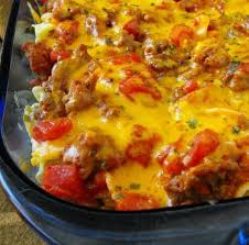 This Beef Lombardi Is A Hearty Casserole With Ground Beef Egg Noodles Cream Cheese Tomatoes And Tons Of Flavor Hearty Casseroles Ground Beef Casserole Cooking Recipes