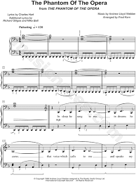 This is the free the phantom of the opera sheet music first page. The Phantom Of The Opera From The Phantom Of The Opera Sheet Music Easy Piano In D Minor Transposable Download Print Sheet Music Opera Music Easy Piano