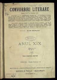 Convorbiri Literare 1885 An 19 Nr 1 12 Europeana