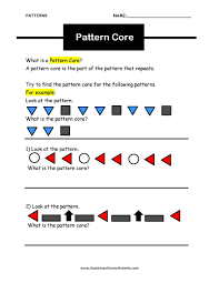 Check Out Our Collection Of Math Worksheets At Classicteacherworksheets Com Worksheet Patterns Pattern Core Determine Math Worksheets Pattern Names Math