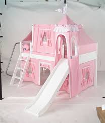 Maxtrix Princess Castle Bed W Slide Angle Ladder Castle Bed Princess Castle Bed Bed With Slide