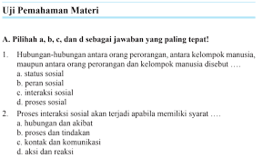 Jawaban Esai Uji Pemahaman Materi Ips Kelas 7 Halaman 122 Bab 2 Interaksi Sosial Dan Lembaga Sosial Bastechinfo