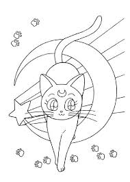 Sailor Moon Luna Coloring Pages Coloringareas Org Sailor Moon Coloring Pages Moon Coloring Pages Sailor Moon Art