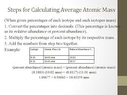 Mu) is defined as being. Calculating The Average Atomic Mass Steps For Calculating