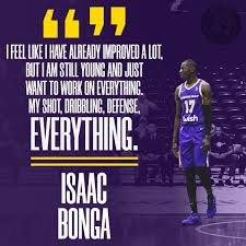 Isaac bonga is currently playing in a team washington wizards. Silver Screen And Roll On Twitter Isaac Bonga Has Looked Incredible To Start His Season In With The Southbaylakers But He Told Alexmregla That He S Far From Finished Developing Https T Co Tlktmkv361 Https T Co Brjsnl883n