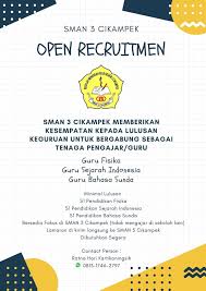 Lihat informasi lowongan kerja cikarang terbaru hari ini di mamikos.com. Lowongan Guru Sman 3 Cikampek Lowongan Guru