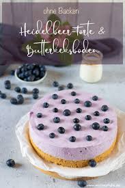 Hier kommen 9 einfache rezepte, die nicht nur lecker aussehen und schmecken, sondern für die du noch 4.) bananenkuchen mit keksboden. Heidelbeer Torte Mit Butterkeksboden Ohne Backen Meinestube