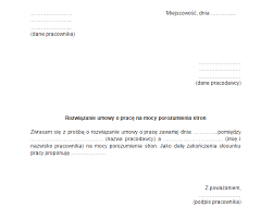 W takim wypadku strony umawiają się kiedy ulega rozwiązaniu stosunek pracy i od kiedy pracownik nie musi zobacz również: Wypowiedzenie Umowy O Prace Wzor Wraz Z Omowieniem