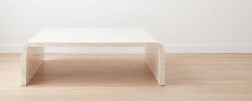 The straight contemporary lines, artisan detail and fresh finish create a stunning modern coastal appeal. The Bone Waterfall Coffee Table Homenature
