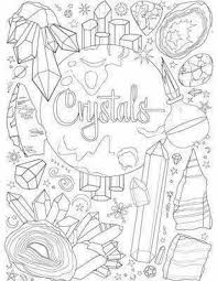 Pin By Stephanie Stewart On Witchy Crystals Witch Coloring Pages Book Of Shadows Coloring Books