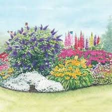 Flower Garden Designs Three Season Flower Bed Flower Garden Design Flower Garden Plans Butterfly Garden Design
