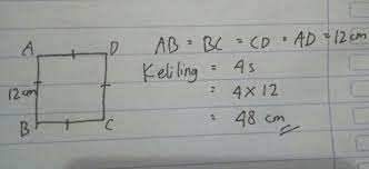 Maybe you would like to learn more about one of these? Diketahui Suatu Persegi Abcd Dengan Panjang Ab 12cm Tentukan A Panjang Sisi Bc Cd Dan Brainly Co Id
