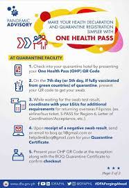 The categorisation of countries will be updated weekly by the ministry of health. How To Register In One Health Pass Philippines Online The Pinoy Ofw