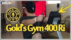 Gold's gym exercise bike 230r. Golds Gym Cycle Trainer 400 Ri Review Youtube