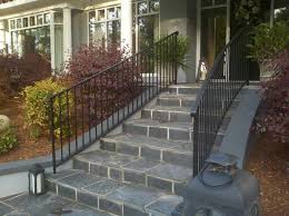 Wood railing systems can be painted or stained to match your existing deck or exterior décor. Wilmington Custom Handrails Steel Aluminum Handrail Installations