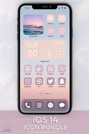 Mauve Iphone Ios 14 App Icons Pack Peach Aesthetic Pink Ios Theme Personalized Home Screen Widgetsmith In 2020 App Icon Homescreen Icon