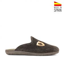 Zapatillas de piel casa hombre trigono 941. Zapatillas De Casa Hombre Ferrari Marrones Calzados Elche Online