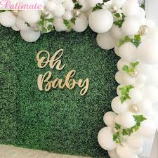 Discover 37 easy and/or diy christmas deck the halls. Patimate Oh Baby Wooden Wall Sticker Baby Shower Decor For Home Boy Girl Babyshower Backdrop Christening Birthday Party Supplies Party Diy Decorations Aliexpress