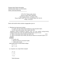 Periksa apakah implikasi ini tautology : Solusi Uts 2006