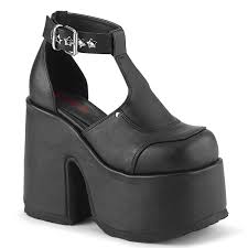Women stilettos sandal suede high heels party ladies pumps shoes plus size 14. Gothic Sandal Camel 103 Faux Leather Black Demonia