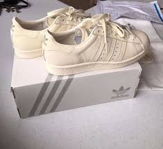 Women S Adidas Custom Mi Superstar 80s 2015 Cream White Size 5 Adidas Women Adidas Fashion Women Shoes