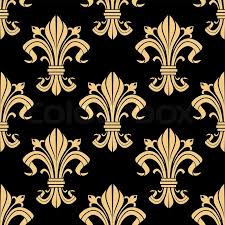Oak tree pattern in medieval style. Medieval Royal Golden Fleur De Lis Stock Vector Colourbox