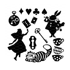 Silhouette Alice In Wonderland Clip Art Black And White Pin By Alluring Balloon Creations N On Cricut Stuff Alice In Wonderland Silhouette Alice In Wonderland Disney Alice