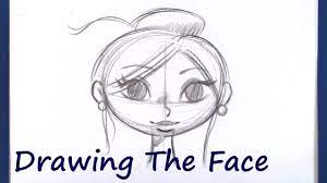 How to draw people, their faces and bodies. How To Draw A Cartoon Face Beginner Level Youtube
